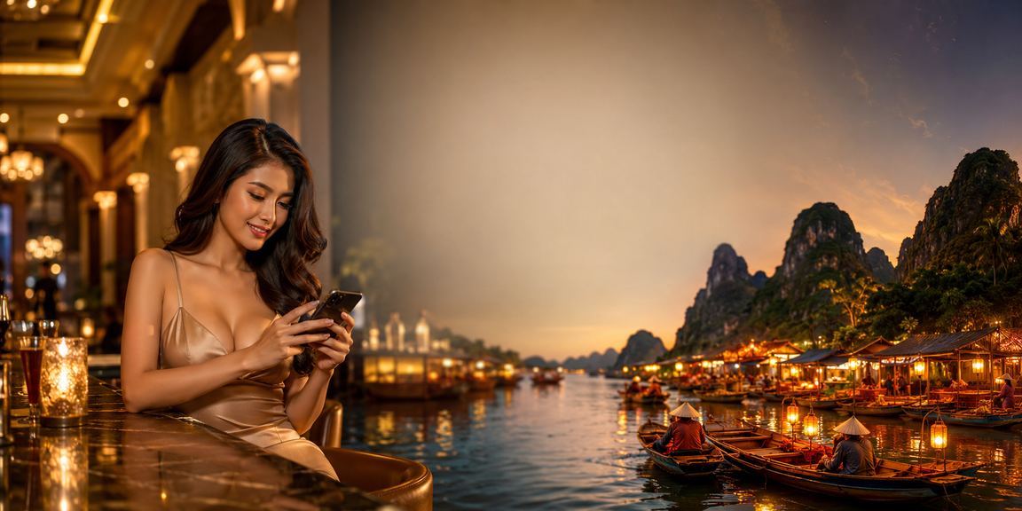 Người dùng tại Ninh Bình dùng điện thoại xem cược bóng đá và slot jackpot buổi tối